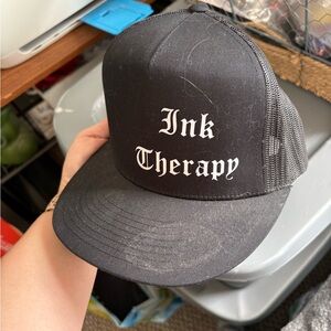 Therapy Ink Black Mesh Hat